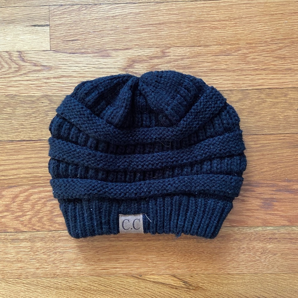 Black CC Winter Hat